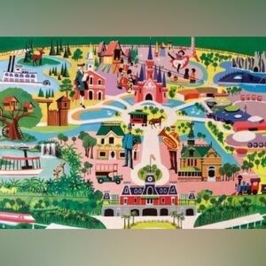 Walt Disney World 2023 Map‎ Board 50th Anniversary Celebration Decor Parks 17x11